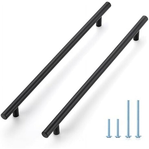 Cabinet Pulls Matte Black 30-Pack 12.5 Inch 10 Inch Center