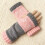 Gants tricotés sans doigts patchwork brodés de chat 1