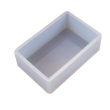 Kit de bricolage en silicone et résine époxy UV pour moule rectangulaire en forme de boîte, idéal pour la fabrication artisanale d'objets de