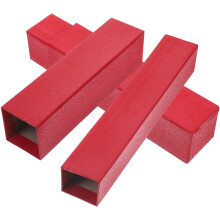 Tube de rangement télescopique rouge pour papier, idéal pour les œuvres d'art et les documents (2 pièces)
