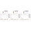 3Sets Transparent Acrylic Note Boards with Pen Practical and 6