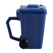 Mug en céramique 400 ml en forme de poubelle