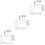 3Sets Transparent Acrylic Note Boards with Pen Practical and 7