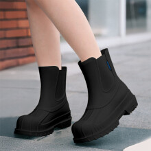 Damen-Regen- und Gartenstiefel mit mittelhohem Absatz