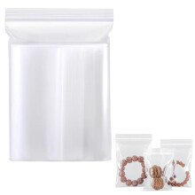Thick Transparent Zip Lock Bags – Leak-Proof, Reusable, Multiple Sizes for Food, Craft & Travel Storage | Compatible with Standard Dispensers