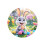 Σετ σουβέρ ξύλινου καφέ 2D Little Rabbit (4 τεμάχια), θερμομονωτικό & αντιολισθητικό, 1