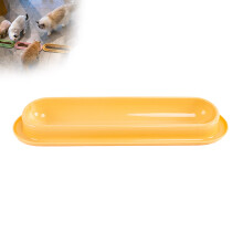 Clearance! 3pcs Yellow Cat Feeding Bowl Set, Skidproof Bottom, Easy Wash, 40.5x12.5x4.5cm – Compatible with Multi-Cat Homes