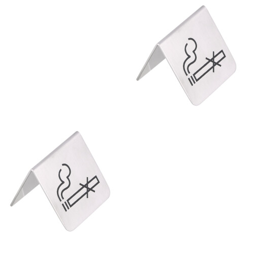 2Pièces Non Table Inox Durable Argent Double Face 2