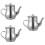 3Pcs Stainless Steel Oil Container with Handle for Home Kitchen Use 9