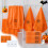 Halloween Badhandduksset Bomull 3 delar 69 x 33 cm 1