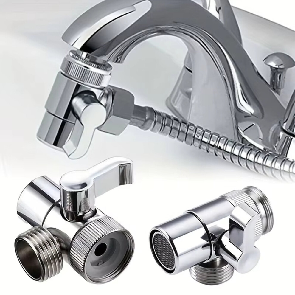 3-Way Faucet Diverter Valve For Handheld Shower & Sink Â Compatible With Kitchen & Bathroom Faucets 9425574174079