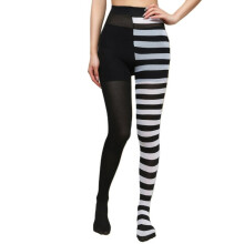Joulu Halloween Raidalliset Sukkahousut Kontrastiväriset Patchwork-sukat Täyspitkät Sukkahousut Leggingsit Sukkahousut Lomaan