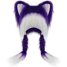 Söt Plysch Katthatt Fluffig Öron Huvudbonad Vinter Varma Öronkåpor Huvudmask Halloween Cosplay Tillbehör