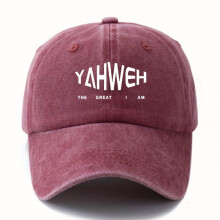 Casquette trucker unisexe MAKEFGE avec inscription « YAHWEH THE GREAT I AM » – Légère, fermeture snapback ajustable, 5 couleurs, protection