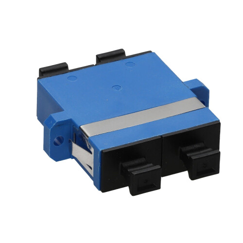 kenable SC  SM Duplex Fibre Optic Patch Panel Mount Gland Coupler Single Mode DX Blue