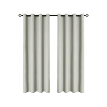 Rideaux occultants Ombre, rideaux perforés isolants thermiques et phoniques pour chambre à coucher, salon et décoration intérieure (A)