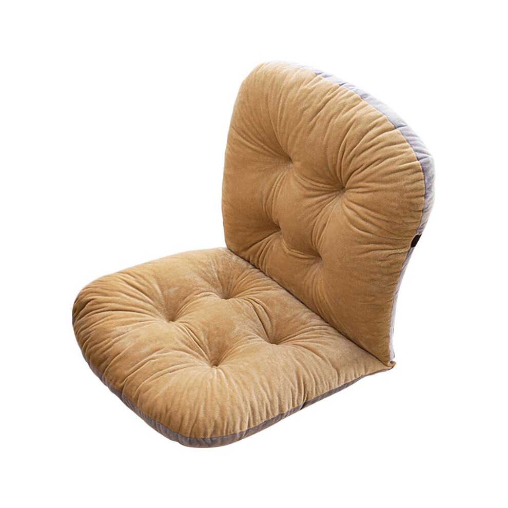Non-Slip Rocking Chair Cushion With Ties Khaki 962029930990