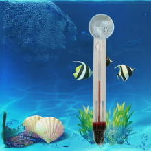 Submersible Aquarium Thermometer with Suction Cup, 0-40C, for Freshwater/Saltwater Tanks (4.3in), compatible with all standard tanks