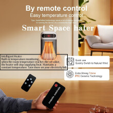 Electric Space Heater with Thermostat Timer LED Display
