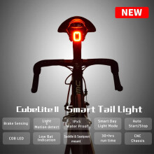 Smart Bike Light with Auto Brake Detection, USB Rechargeable, IPX5 Waterproof