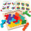 Ξύλινο παζλ Tangram Γεωμετρικό γρίφος 7 τεμαχίων 1