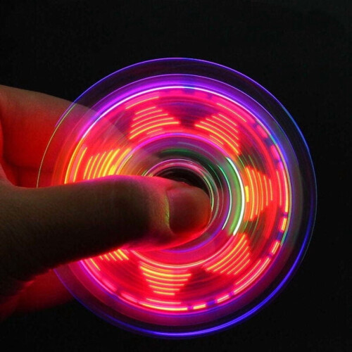 Luminous LED Fidget Spinner – Transparent 1