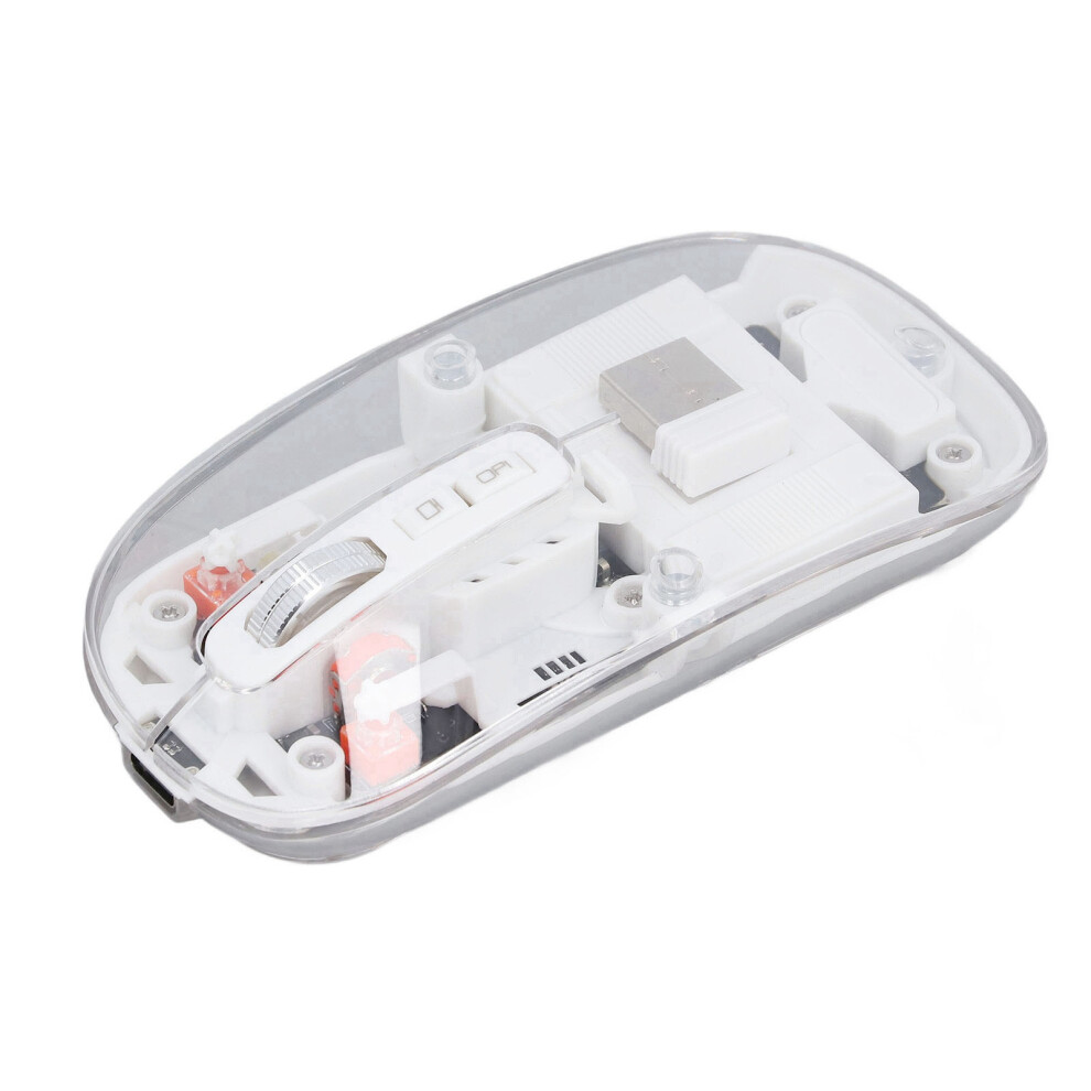 Wireless Bluetooth Mouse Bt1 Bt2 2.4Ghz 3D Adjustable Dpi 400Mah White 6901385922274