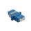 kenable LC SM Duplex Fibre Optic Patch Panel Mount Gland Coupler Single Mode DX Blue 1