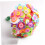 3 Sets Cluster Buttons DIY Handcraft Bouquet Materials Multi Colored Plastic Cloth Iron 6