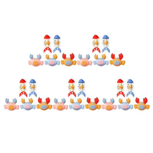 100Pièces Push Thumbtacks Résine Forme Crabe Et Poisson Pour Tableau 1