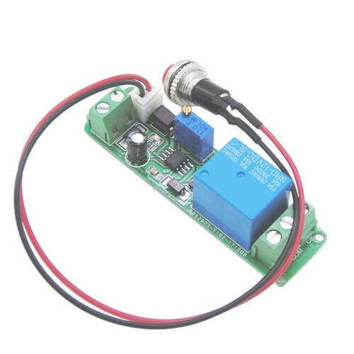12V Timing Timer Delay 1-10S Tidsjusterbart Relä med Indikatorlampa Slå AV ReläModul Trigger Delay