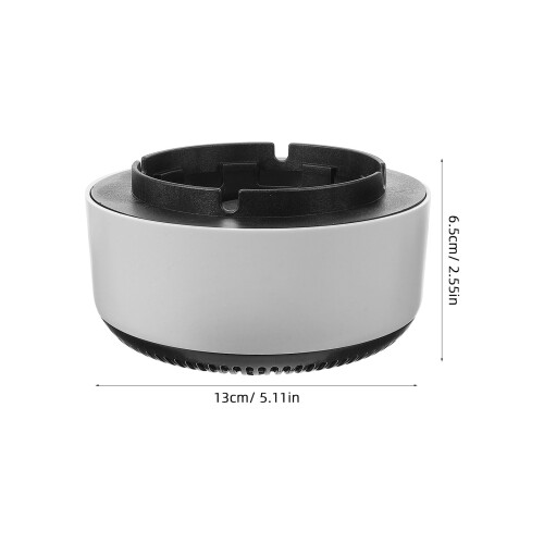 Cendrier Intérieur Extérieur Plastique Gris Design Minimaliste 2