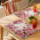 Pink Roses Placemats Linen Texture 1 Piece 4