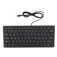 Diseño duradero, mini teclado portátil con cable, interfaz USB, teclas resistentes a la decoloración, diseño de 78 teclas, Plug and Play, teclado