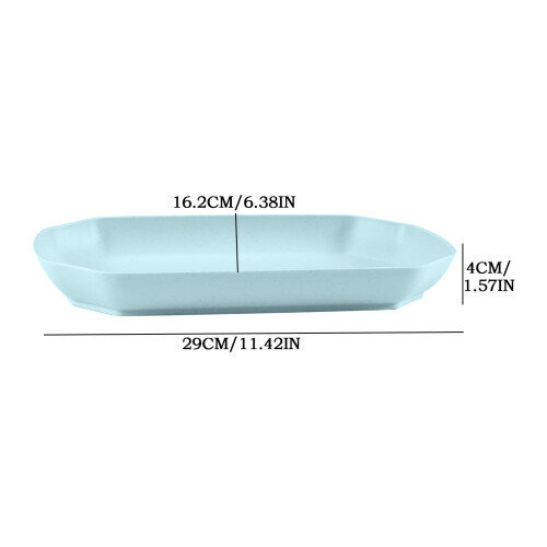 Plateau de service octogonal en plastique antidérapant 2