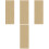 4Pièces Stickers Planches PVC Beige, Sol Auto-Adhésif Bois 5