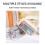 Clear Pencil Case Gray Large Capacity Foldable 8