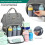 Diaper Bag Backpack for Babies, Waterproof & Insulated, Compatible with Strollers – Grey 2