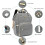 Diaper Bag Backpack for Babies, Waterproof & Insulated, Compatible with Strollers – Grey 4