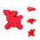 2Pcs Multi Function Red Silicone Mold for Baking Homemade Cakes and Cookies 4