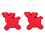 2Pcs Multi Function Red Silicone Mold for Baking Homemade Cakes and Cookies 5