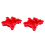 2Pcs Multi Function Red Silicone Mold for Baking Homemade Cakes and Cookies 7