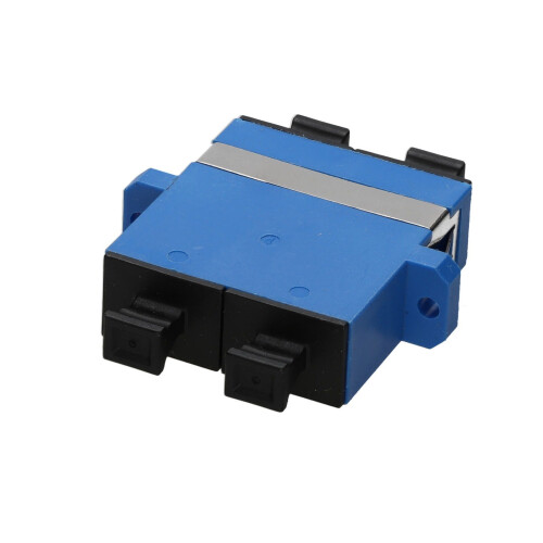 kenable SC  SM Duplex Fibre Optic Patch Panel Mount Gland Coupler Single Mode DX Blue 2