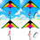 Polyester Triangular Kite With Rainbow Colors Glassfiber Frame For Gifts Kids 3