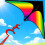 Polyester Triangular Kite With Rainbow Colors Glassfiber Frame For Gifts Kids 4