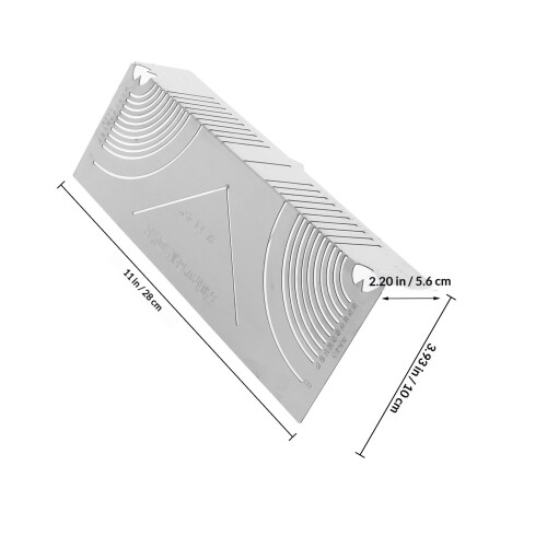 Outil De Mesure D’angle Multifonction En Acier Inoxydable Gris 1
