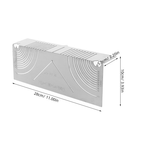 Outil De Mesure D’angle Multifonction En Acier Inoxydable Gris 2