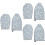 6Pièces Isolation Repassage Bleu Coton Usage 6