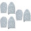 6Pièces Isolation Repassage Bleu Coton Usage 7