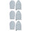 6Pièces Isolation Repassage Bleu Coton Usage 8